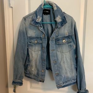 Fashion Nova Distressed Denim jacket